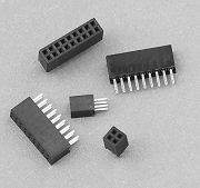 605 series - Female header 1.27mm pitch Straight type for square in   Profile 4.30mm - Weitronic Enterprise Co., Ltd.